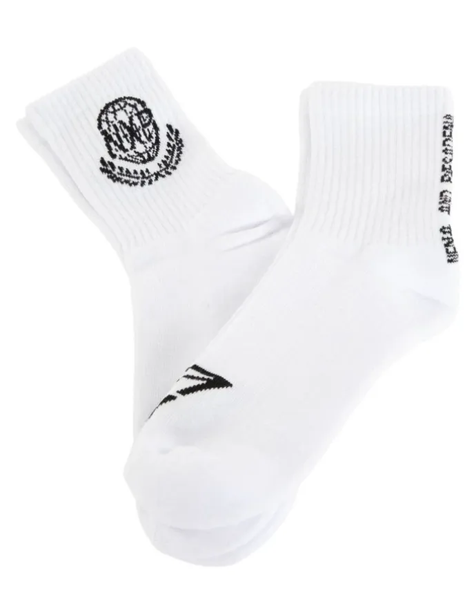 Nena & Pasadena Global Mix Socks 2 Pack in Optical White