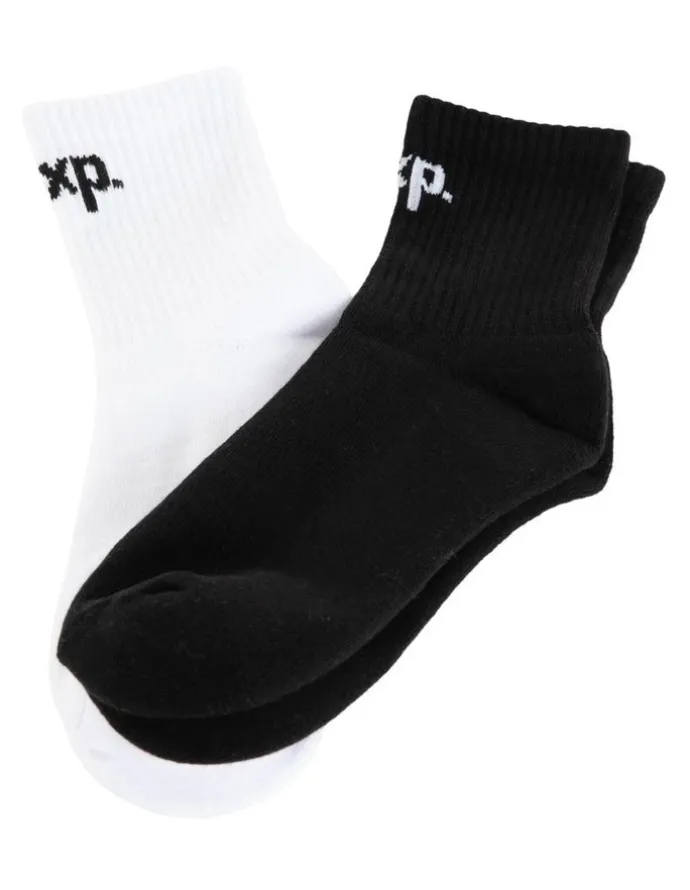 Nena & Pasadena Original Mix Socks 2 Pack in Black/White