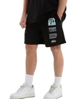 Nena & Pasadena AFL Carlton Prime Trackshorts in Jet Black