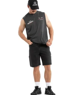 Nena & Pasadena Anomaly Raptor Muscle Tank in Black