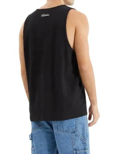 Nena & Pasadena Asheville Relaxed Singlet in Jet Black
