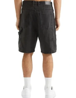 Nena & Pasadena Built Carpenter Shorts in Black