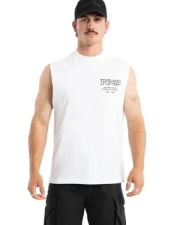 Nena & Pasadena Champion Raptor Muscle Tank in White