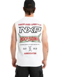 Nena & Pasadena Champion Raptor Muscle Tank in White