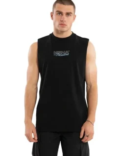 Nena & Pasadena Conclude Relaxed Muscle Tee in Black