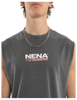 Nena & Pasadena Demand Relaxed Muscle Tank in Grey