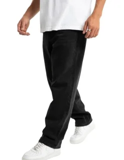 Nena & Pasadena Drive Athletic Baggy Jean in Blue