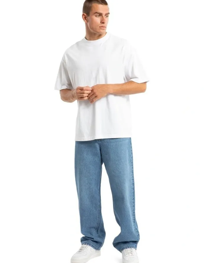 Nena & Pasadena Drive Athletic Baggy Jean in Blue