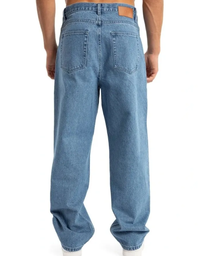 Nena & Pasadena Drive Athletic Baggy Jean in Blue