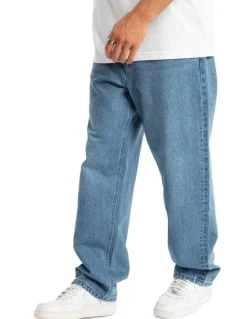 Nena & Pasadena Drive Athletic Baggy Jean in Blue