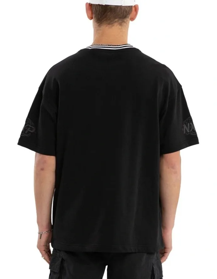 Nena & Pasadena Fame Loopback Raptor Tee in Black