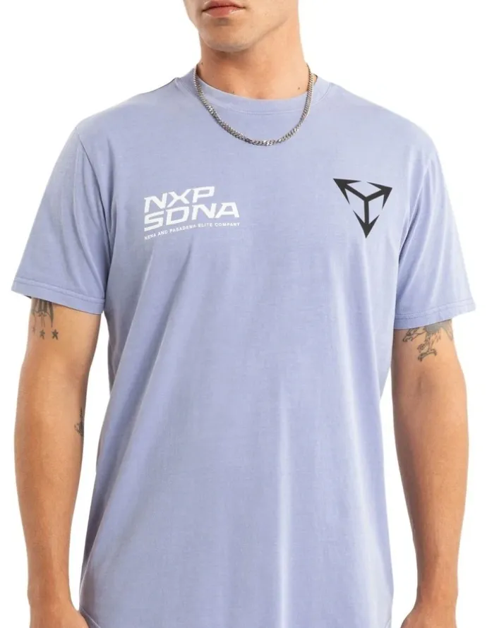 Nena & Pasadena Finest Dual Curved Tee in Pigment Thistle Down