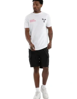 Nena & Pasadena Finest Dual Curved Tee in White