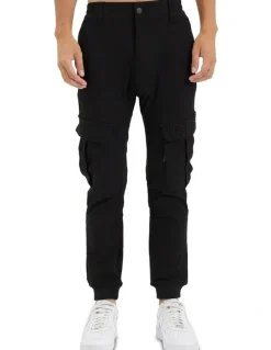 Nena & Pasadena F150 Slim Nylon Jogger in Black