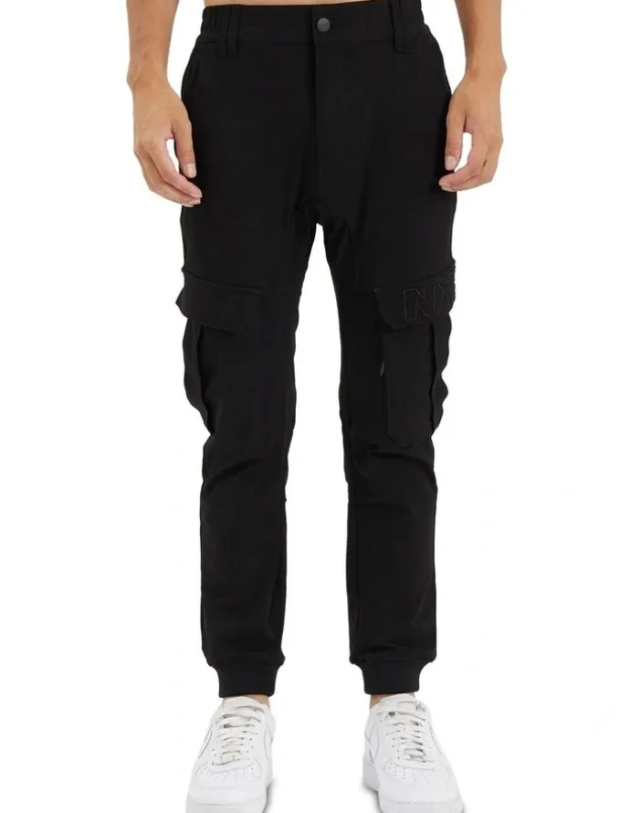 Nena & Pasadena F150 Slim Nylon Jogger in Black