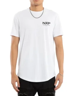Nena & Pasadena Peak Dual Curved Tee in White
