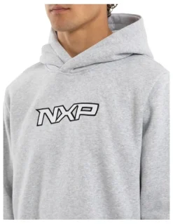 Nena & Pasadena Podium Dual Curved Hoodie in Grey