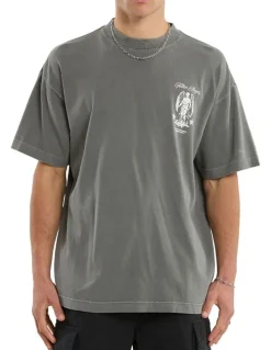 Nena & Pasadena Thrive Raptor Tee in Grey