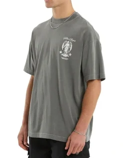 Nena & Pasadena Thrive Raptor Tee in Grey
