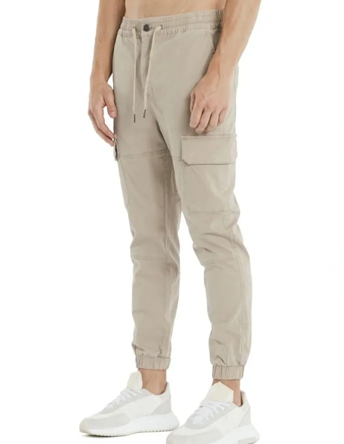 Nena & Pasadena Thundercat Jogger in Beige