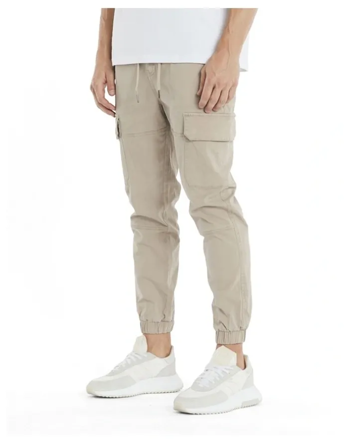 Nena & Pasadena Thundercat Jogger in Beige