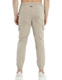 Nena & Pasadena Thundercat Jogger in Beige