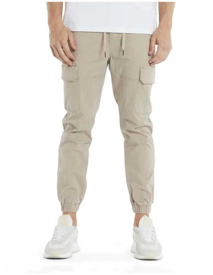 Nena & Pasadena Thundercat Jogger in Beige
