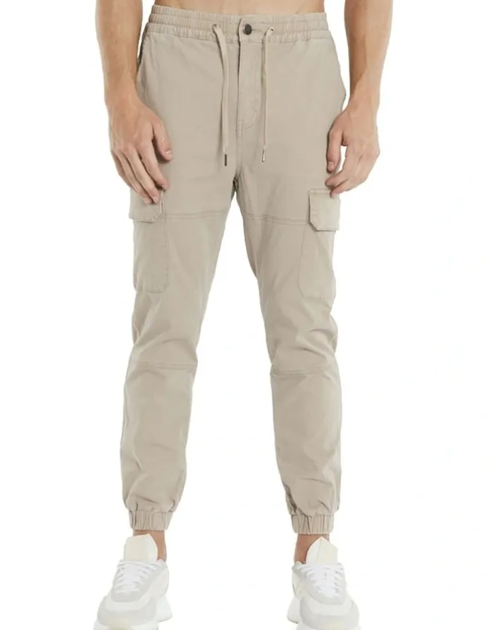 Nena & Pasadena Thundercat Jogger in Beige