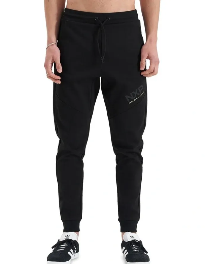 Nena & Pasadena Turret Slim Trackpant in Black