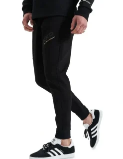 Nena & Pasadena Turret Slim Trackpant in Black