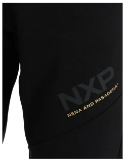 Nena & Pasadena Turret Slim Trackpant in Black