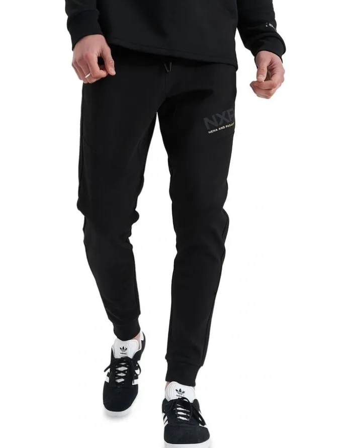 Nena & Pasadena Turret Slim Trackpant in Black