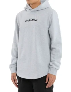 Nena & Pasadena Unbreakable Dual Curved Hoodie in Grey Marle