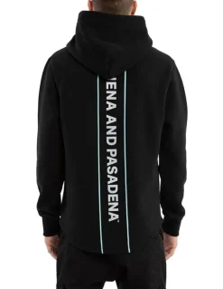 Nena & Pasadena Unleash Dual Curved Hoodie in Black