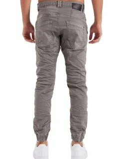 Nena & Pasadena Viper Denim Jogger in Volcano