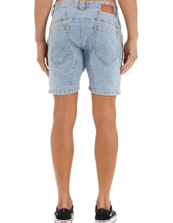 Nena & Pasadena Viper Denim Short in Blue
