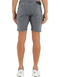 Nena & Pasadena Viper Denim Short in Grey