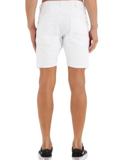 Nena & Pasadena Viper Denim Short in White