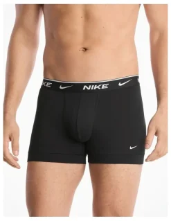 Nike Essential Cotton Stretch Trunks 5 Pack in Black