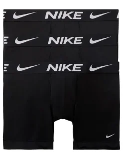 Nike Essential Micro Boxer Briefs 3 Pack in Black