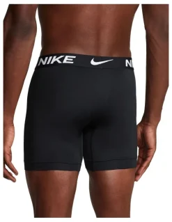 Nike Essential Micro Boxer Briefs 3 Pack in Black