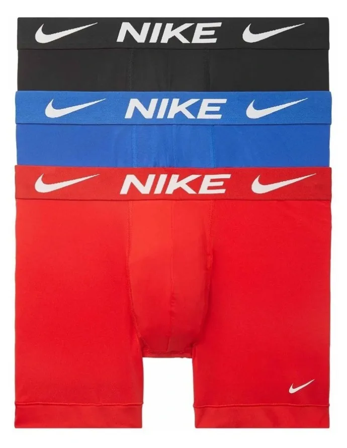 Nike Essential Micro Boxer Briefs 3 Pack in Multi