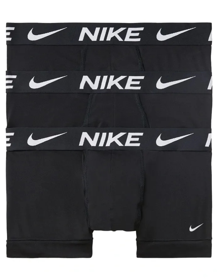 Nike Essential Micro Trunks 3 Pack in Black