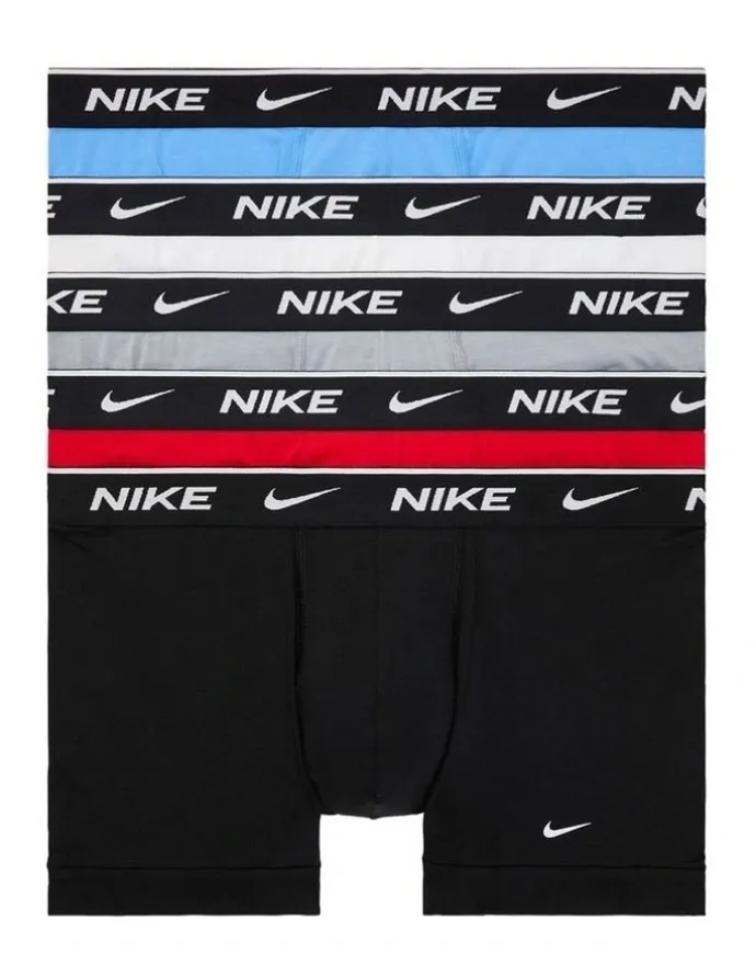 Nike Everyday Cotton Stretch Trunks 5 Pack in Multi