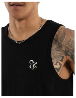 Nomadic Paradise Belongil Singlet in Black