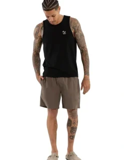 Nomadic Paradise Belongil Singlet in Black