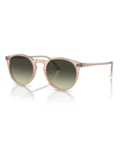 Oliver Peoples Oliver Peoples O'Malley Sun Acetate Sunglasses in Brown