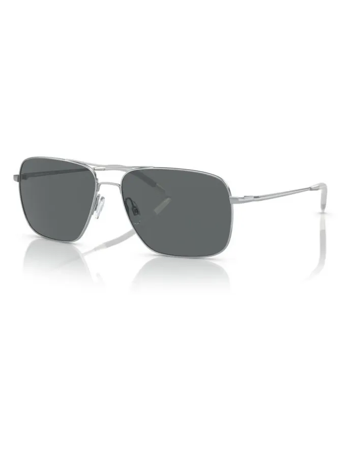 Oliver Peoples Oliver Peoples Clifton Metal Polarised Sunglasses in Silver