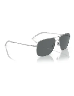 Oliver Peoples Oliver Peoples Clifton Metal Polarised Sunglasses in Silver