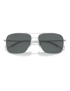 Oliver Peoples Oliver Peoples Clifton Metal Polarised Sunglasses in Silver